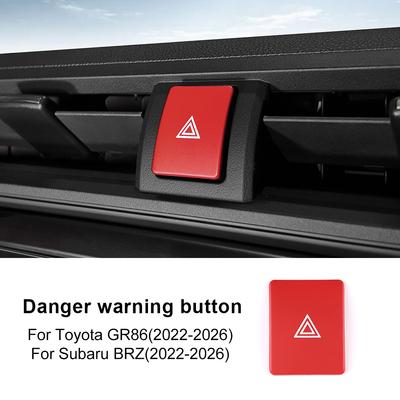 Для Subaru BRZ ZD8 2022-2026 Toyota GR86 ZN8 2021-2026 LHD RHD Автомобильный Кнопка Ручки Ручной Коробки Передач и Кнопка Предупреждения Декоративная Наклейка из ABS