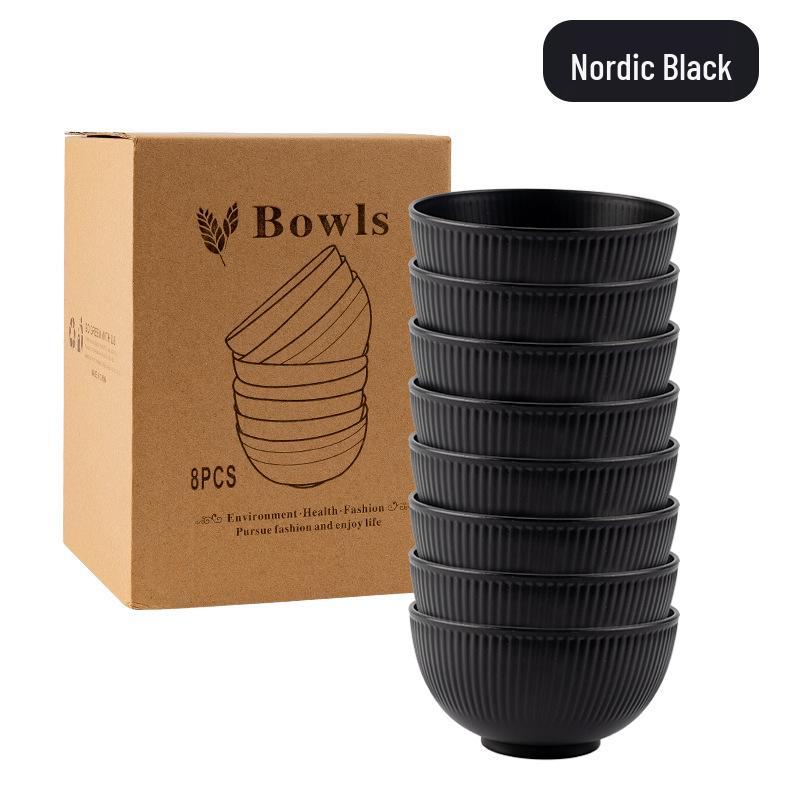 Японская круглая миска 15 см: Подходит для микроволновой печи, Защищен от падений, Идеально для супа, лапши или фруктового салата.