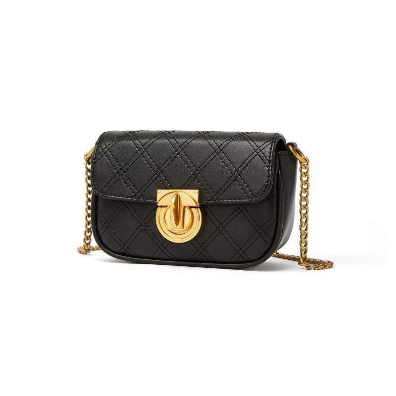 IELGY urban style elegant diamond-shaped fresh and sweet messenger chain bag women's mini classic