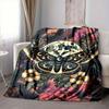 1PC Moonlit Moth Blanket, Throw For Sofa, Bed, Travel, Printing Blanket With Soft And Warm Fabric yy250918204