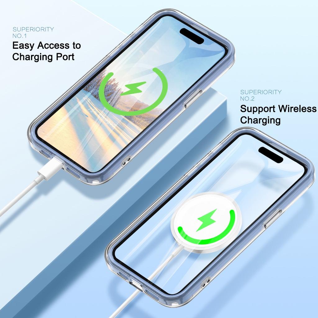 For iPhone 11 Pro Max PC+TPU Case Gradient Feather Pattern Drop-proof Back Cover