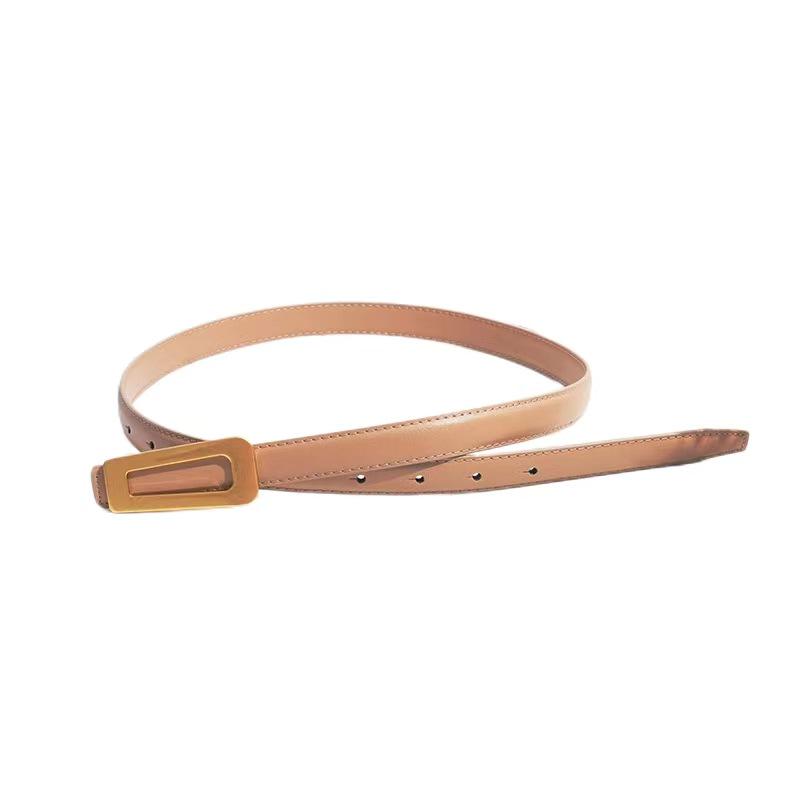 Women's Genuine Leather Belt - Retro, Versatile & Stylish for Jeans or Dresses