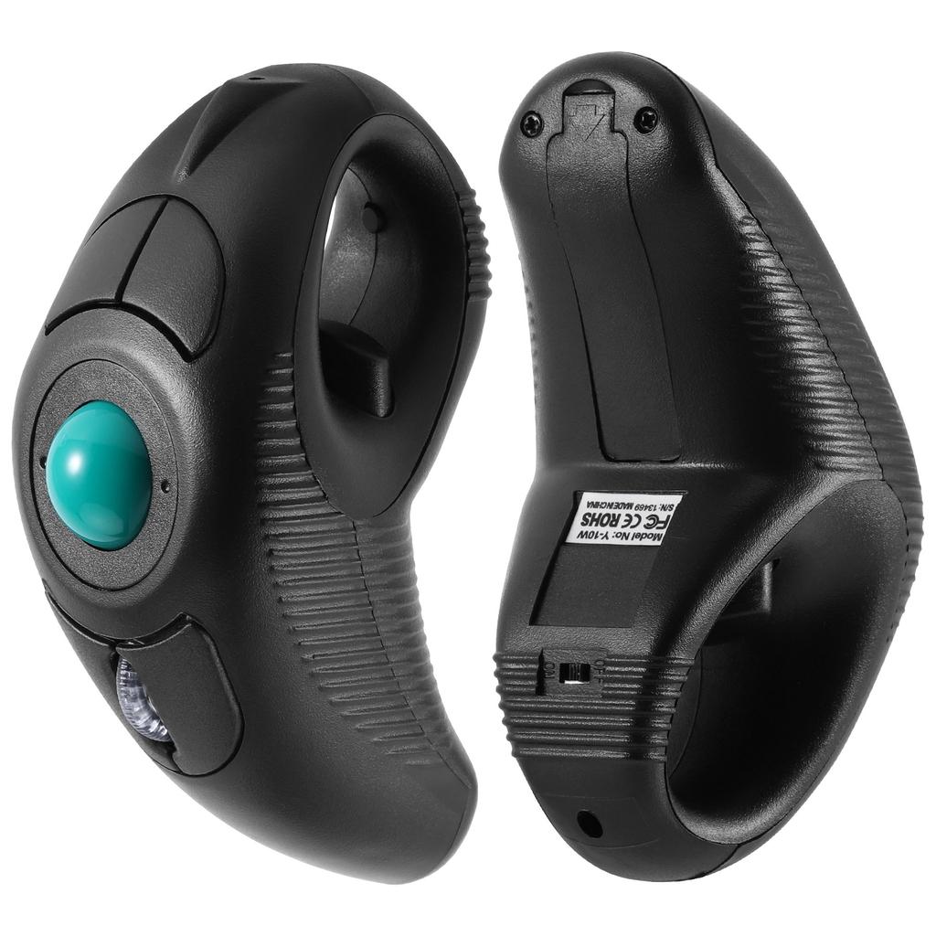 Цифровая беспроводная трекбольная мышь 2,4 ГГц, эргономичный дизайн, трекбольная мышь для управления пальцами, ручная оптическая мышь для Android TV, ПК