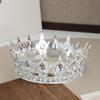 Women Crown Tiara Shiny Rhinestones Inlaid Queen Bridesmaids Crown Accessory for Wedding Halloween Birthday
