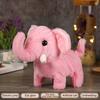 Kids Electric Plush Animal Toy Walking Interactive Robot Elephant Sheep Alpaca Panda Plushie Toy Toddlers Educational Simulation Animal Toy