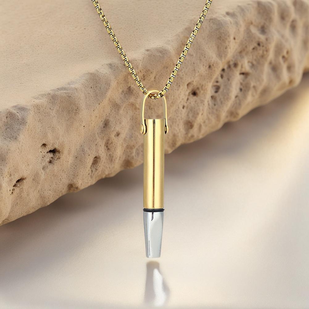 Breathing Resistance Whistle Necklace Stress Relief Necklaces Jewelry Accessories For Women Men Gift