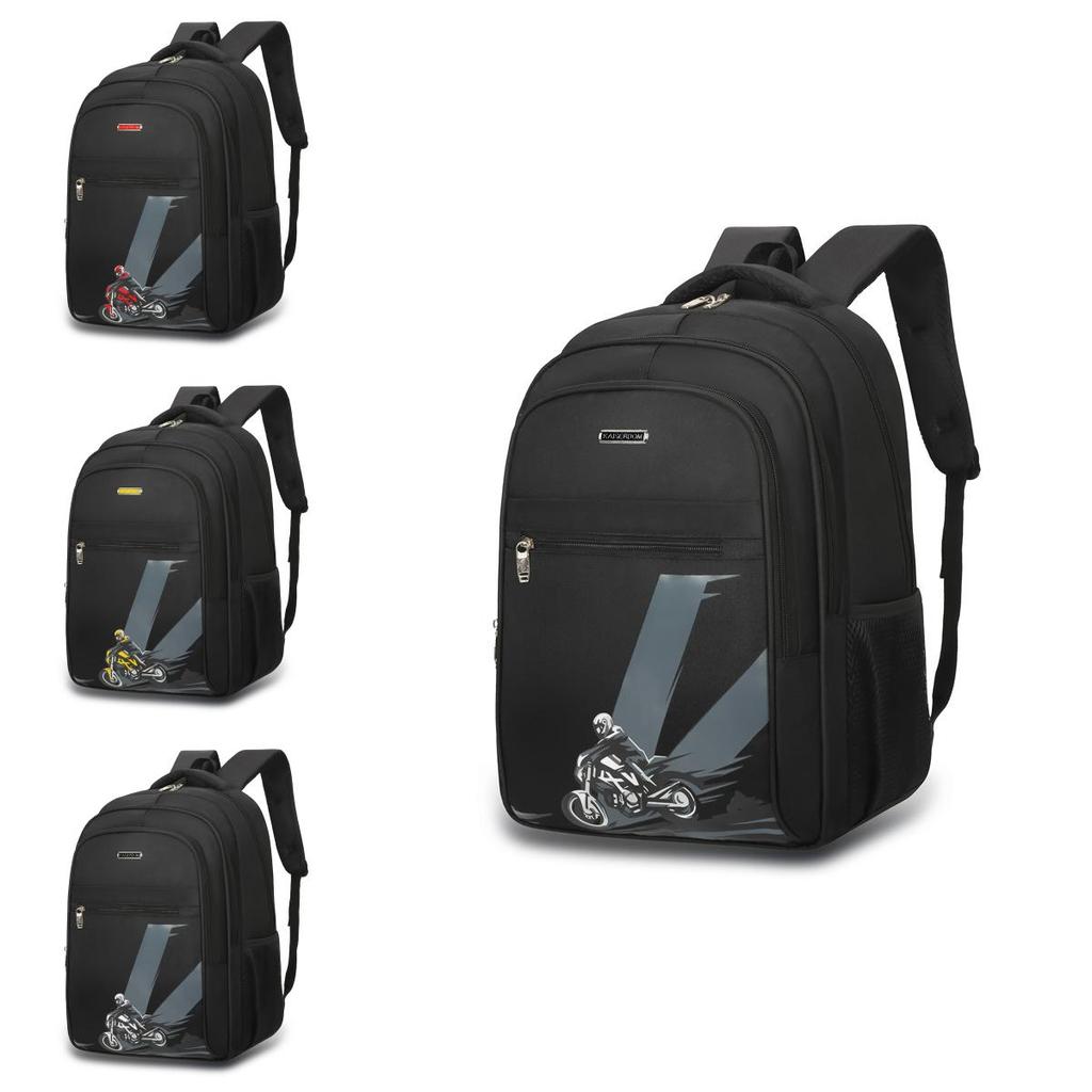 Oxford Backpack With Breathable Design 16in Laptop Bag Arc Shoulder Straps Unisex