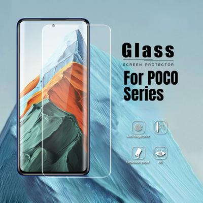 Защитное стекло 9H HD для Xiaomi Poco X3 NFC C3, защитное стекло для экрана Poco X3 Pro GT M2 M3 5G X2 F3 F2 Pocophone F1, стеклянный чехол, пленка