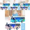 Vibrant Plastic Inertia Bus Toy With Flashing Lights And Music For Boys And Girls