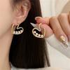 Fashion Love Pearl Ear Stud Earrings for Women Wedding Party Classic Jewelry Geometry Earrings