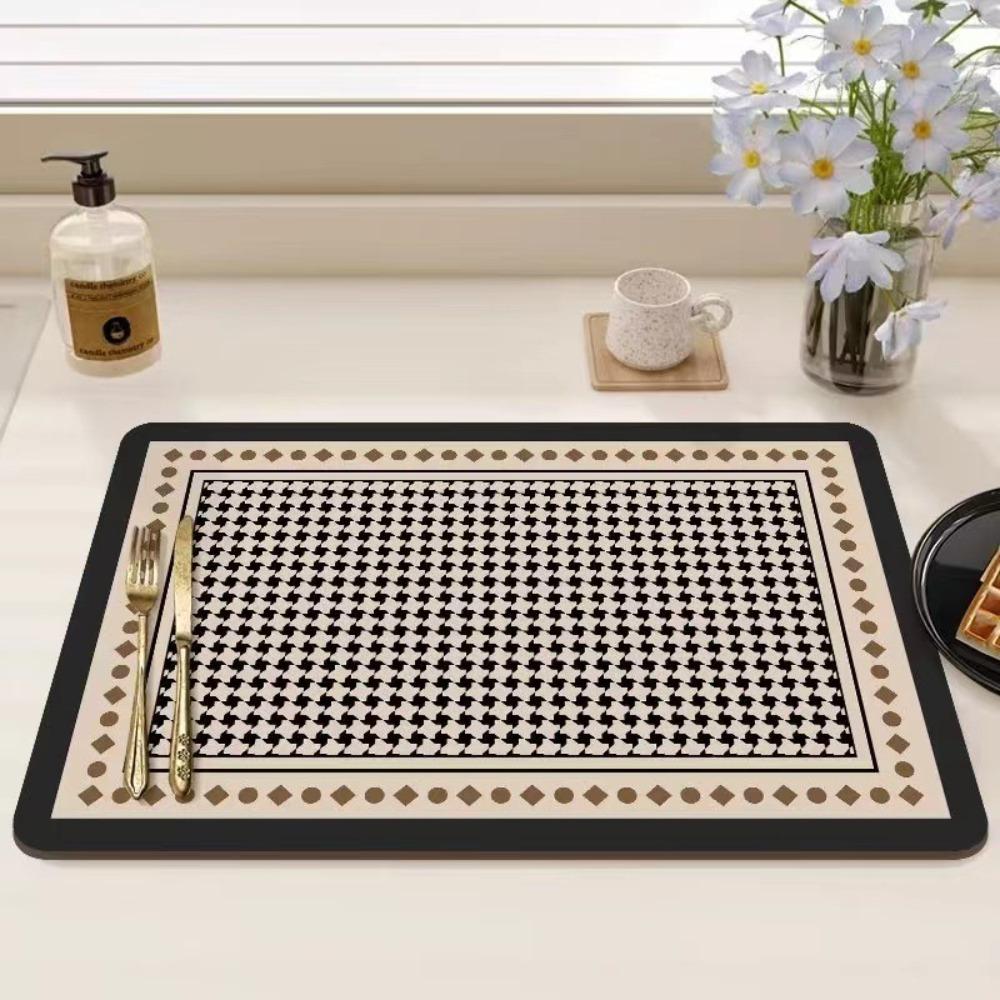 Впитывающий дренажный коврик Не требующий мытья настольный коврик Подушечки для мытья посуды Кофемашины Коврик для сушки Чаша