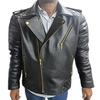 Мужская кожа ягненка, дизайнерская стеганая подкладка с золотой застежкой-молнией, байкерская кожаная куртка, куртка Cafe Racer, мужская однотонная байкерская куртка/куртка для верховой езды,