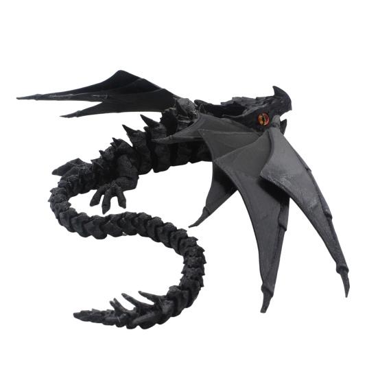 3D-печатная фигурка крылатого дракона, подвижные суставы, летающая фигурка дракона, шарнирная модель дракона, игрушка-фиджет, настольное украшение, орнамент