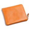 Leather Craftsman RefineII Coin Case Genuine Leather Tochigi Leather Zipper L Type Coin Purse RF004 CA Men's (Caramel)