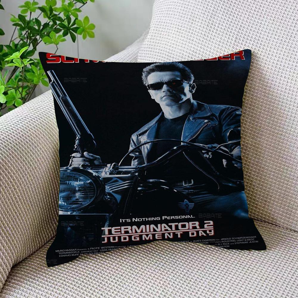 Classic Movie The Terminator Decorative Room Aesthetics Pillow Case Home Decor Bedroom Sofa Bed Couch Pillow Cover 45X45