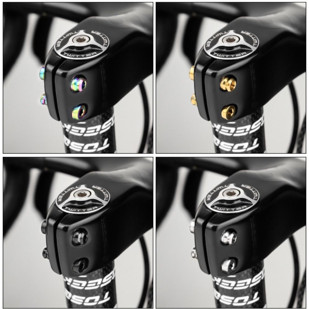 Титановый болт M5x17мм M5x19мм Велосипедная гайка Титановый сплав Болты выноса MTB Шоссейный BMX Складной велосипед Винтовые аксессуары