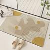 Простой коврик для пола из диатомовой грязи кремового типа, противоскользящий, ковер для ванной комнаты, входной коврик, влаговпитывающий коврик для пола, ковер для украшения дома
