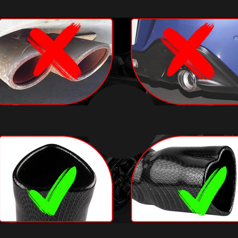 Глушитель выхлопной трубы автомобиля 63 мм в форме сердца выхлопная труба выхлопная труба замена для модификации автомобиля поставки