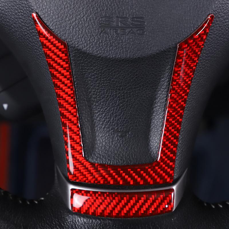 Для Subaru Forester 2013 2014 2015 2016 2017 2018 мягкое углеродное волокно автомобильный руль рамка крышка Накладка наклейка автомобиля