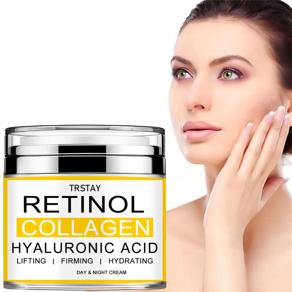 Крем с ретинолом, коллагеном и гиалуроновой кислотой для ухода за кожей шеи, кремы для лица для женщин, увлажняющий и отбеливающий крем для кожи