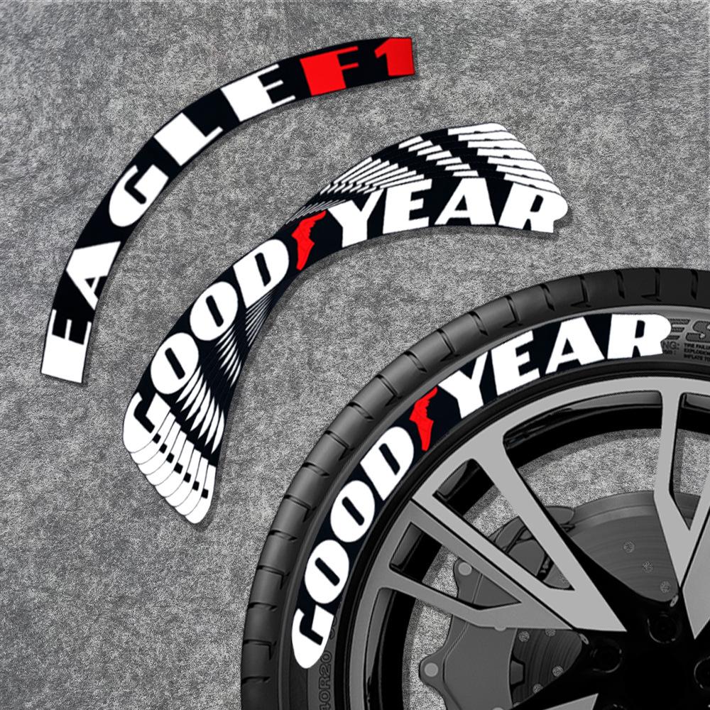 Цельная светоотражающая 3D ПВХ наклейка с буквами для шин - Персонализированная модификация автомобиля