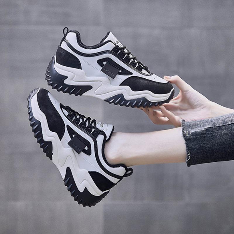 Women's Winter Sneakers Plus Velvet Warm Casual Running Sports Shoes Designer Vulcanized Shoes Platform Sneaker