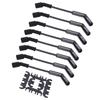Spark Plug Wire Set 8mm Dia 500Ohmsft Black Stainless Steel Plug 9070CK Replacement for GM LS