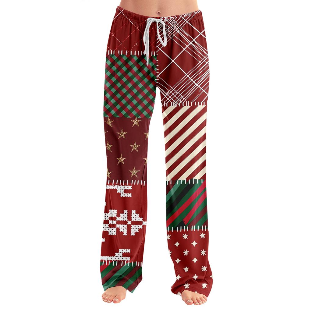 Adult Fashionable Loose Christmas Printed Casual Pants, Loungewear, Sleep Pants