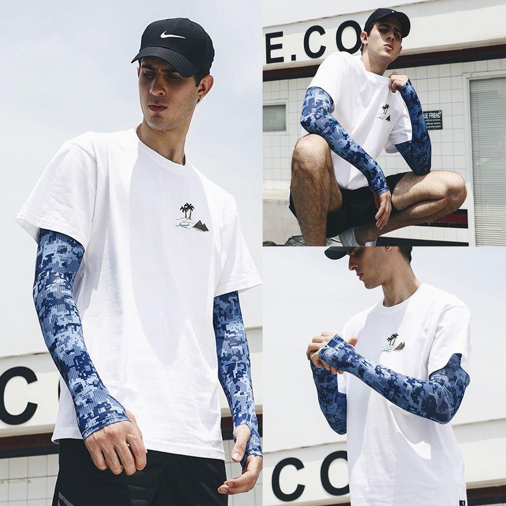Exposed thumb Running Summer Cooling Sportswear Arm Cover Arm Sleeves Outdoor Sport Sun Protection
