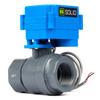 U.S. Solid Electric Ball Valve 9-36V AC/DC Electric Ball Valve, 2-Wire Automatic Return, Two
