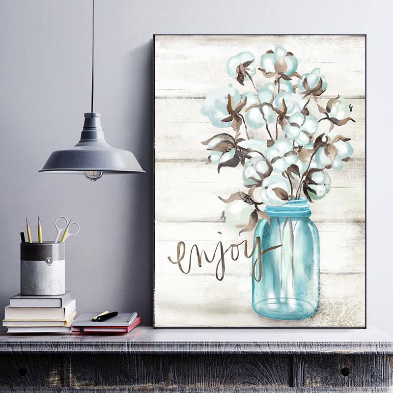 Eucalyptus Plant Flower Canvas Painting Wall Art Home Decor Wall Art for Living Room Home Decor