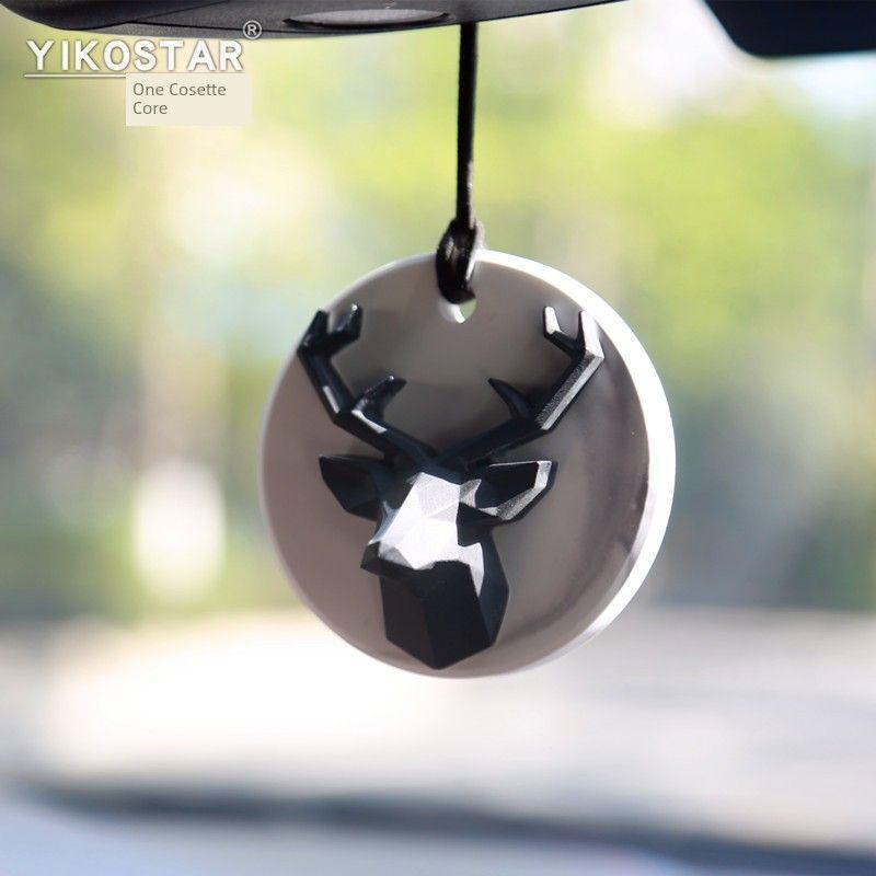 Car Aromatherapy Fragrant Stone Ins Fenglu All the Way Safe Letters for Decoration Car Fragrance Pendant Rearview Mirror Car Decoration