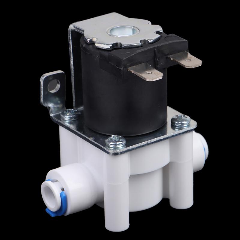 1 шт. Впускной электромагнитный клапан 12 В/24 В для аппарата чистой воды, водоочистителя, обратного осмоса, 2-точечный быстроразъемный переключатель клапана