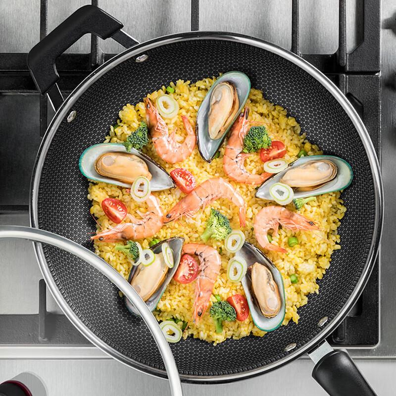 COOKER KING 316 Многослойная Сталь Двойная Сотовая Антипригарная Вок 32см