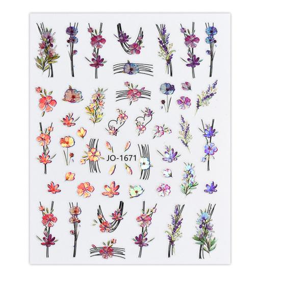 Наклейка для ногтей, сильная липкость, съемная, долговечная, отличная, сверкающая, в виде цветка, наклейка для ногтей, принадлежности для рукоделия «сделай сам»