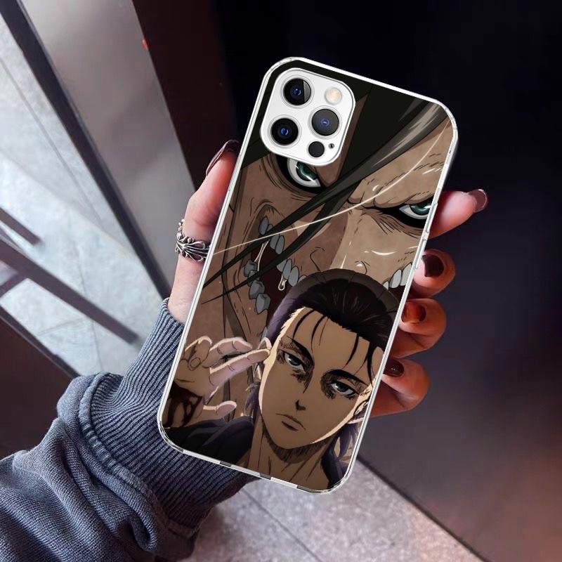 A-Attack on T-Titan Eren Yeager Phone Case For iPhone 17 Air 16 15 Pro Max 14 Plus 13 Mini 12 11 Cover 7 8 SE Silicone Shell Pri