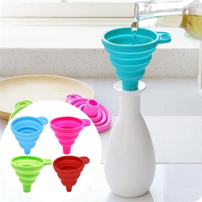 4 шт. силиконовый гель практичный складной воронка-воронка кухонный инструмент гаджет