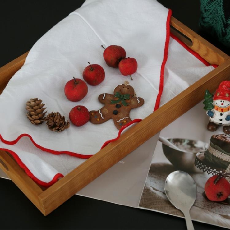 Набор из 4 хлопковых обеденных салфеток, долговечная хлопковая ткань, щедрый размер