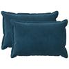 Pillow Cover 2 pcs HOUTEN Blue 50 x 70 cm Velvet