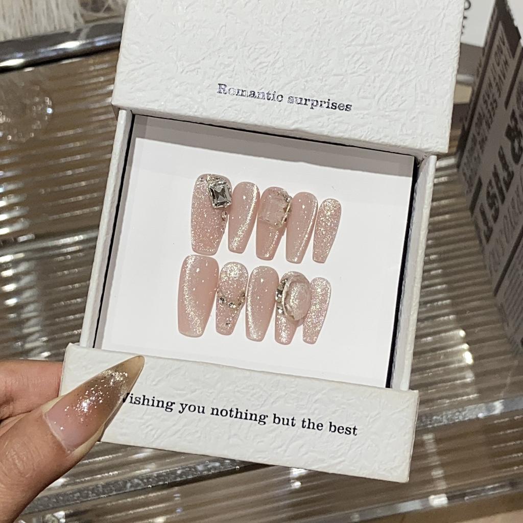 Simple Solid Color Fine Flash Cat Eyes Fresh Broken Diamond Drilling Bottom Diamond Flora Patch Wear Armor