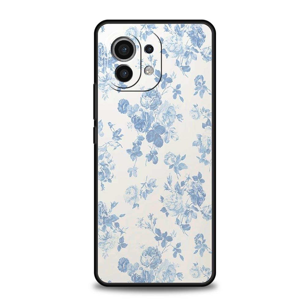 Чехол для телефона для Xiaomi Mi 15 14 13 12 11 Lite 14T 13T 12T 11T Pro Poco X7 X6 X5 X3 Pro F6 F5 F4 Мягкий Бледный Маленький Цветок