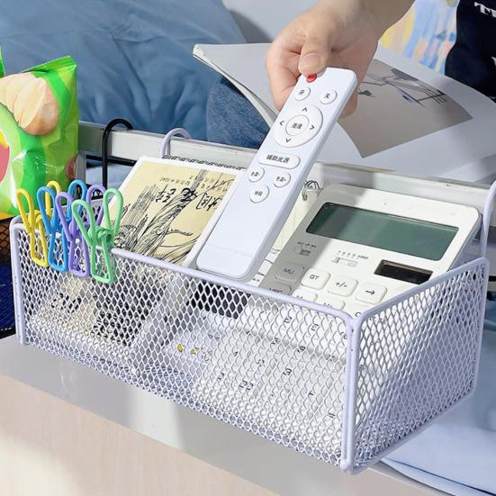 Подвесная корзина для хранения вещей, большая вместимость, прочная несущая способность, многоцелевой прикроватный органайзер