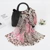 Leopard Print Scarf Chiffon Long Women's Scarf Versatile Decoration Neck Protection Scarf Gift
