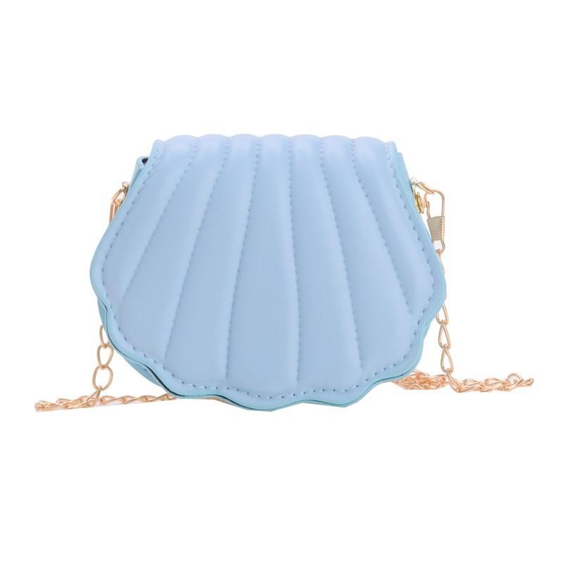 Shell Exquisite Cute Mini Childrens Shoulder Bag With Chain Style Casual