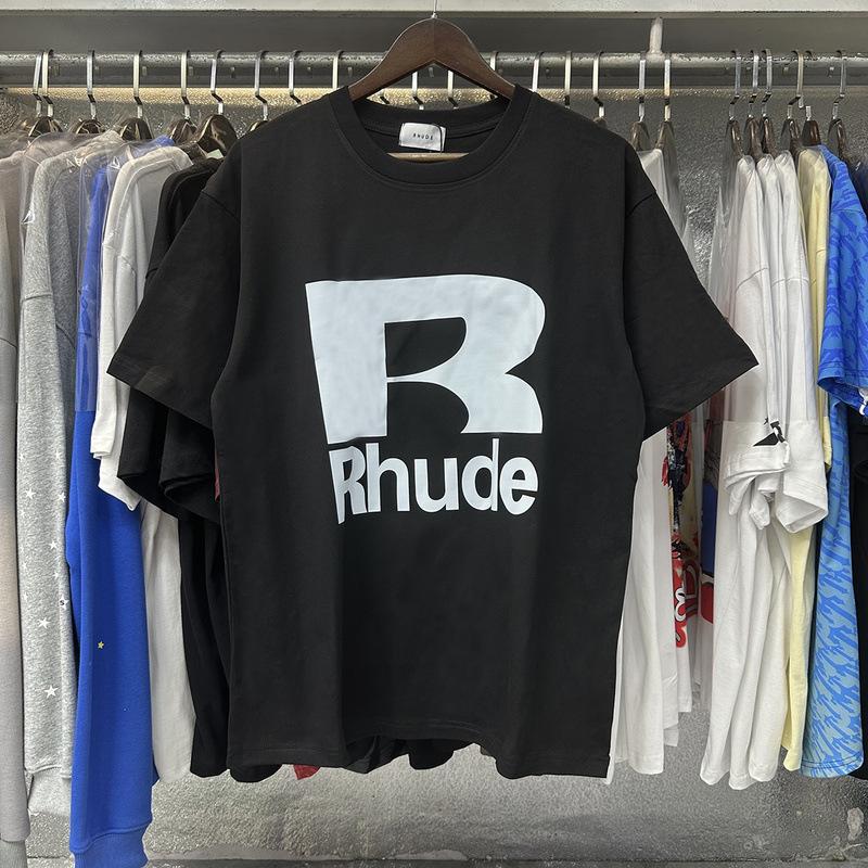 Summer new European and American trendy brand R unisex couple's loose pullover short-sleeve T-shirt, youth short-sleeve T-shirt