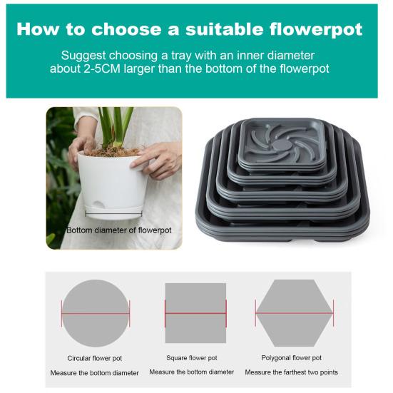 5 шт. Растительное блюдце многоразовый цветочный горшок блюдце прочный цветочный горшок