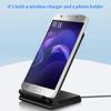 Desktop 30W Wireless Charger Stand Dock Phone Holder For iPhone 16 15 14 13 12 Pro Max Samsung S25 Xiaomi Fast Charging Station