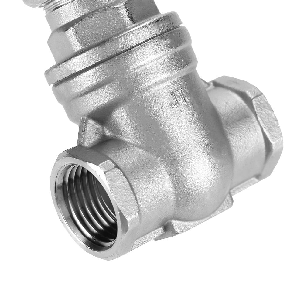 DN15 Stainless Steel Gate Valve BSPP G1 2 Rotary Sluice Valve for Water Oil Gas