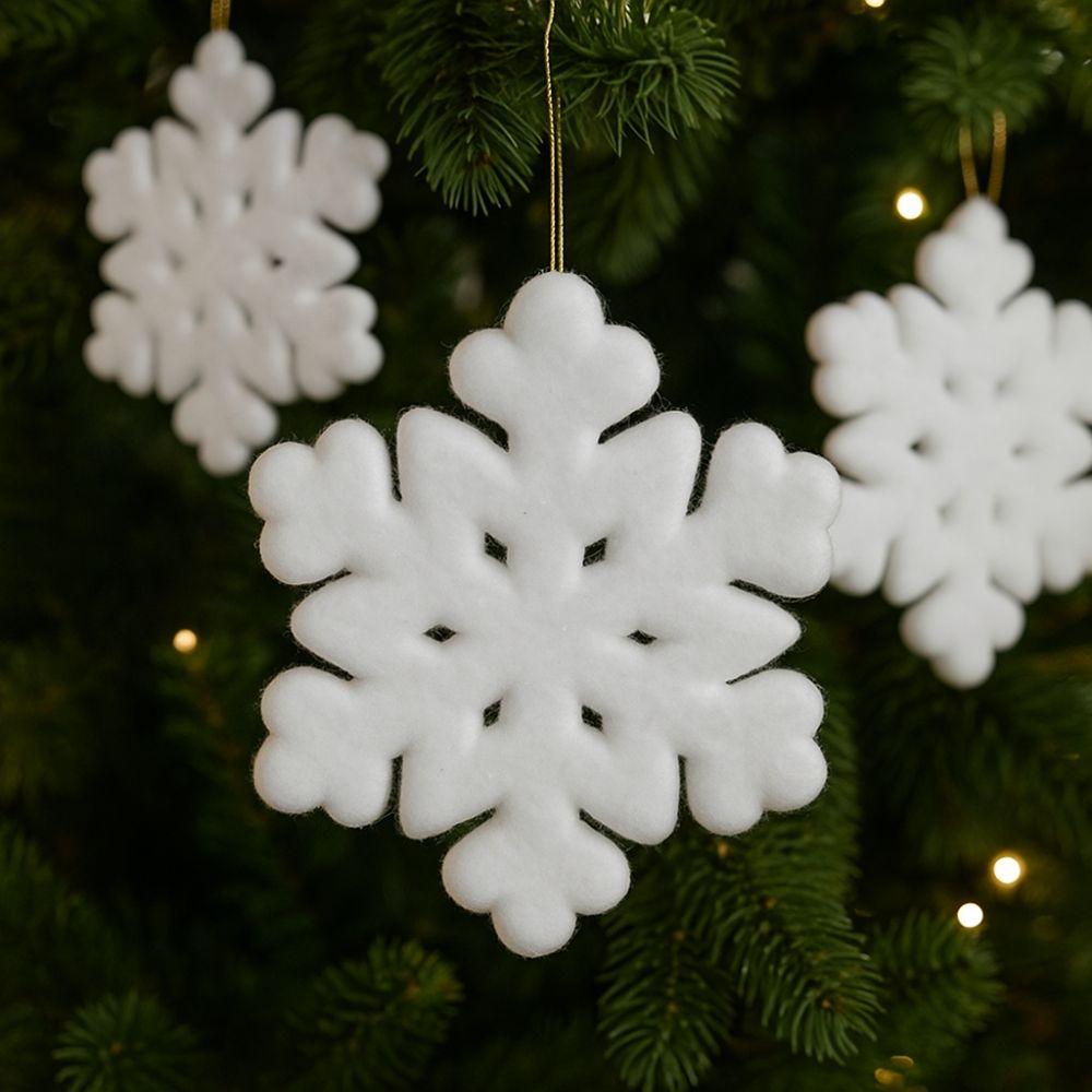 Флокированный плюшевый подвесной снежок, имитация искусственного рождественского снежка, праздничная сцена