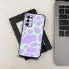 Стильный цветной чехол с принтом корова и текстурой зебры для Samsung Galaxy A13, A21s, A22, A31, A32, A52, A53, A71, A80, A91 Черный чехол